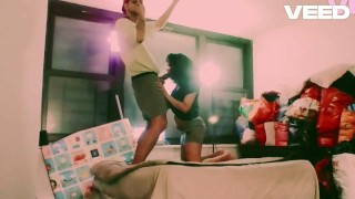 EXOTIC COUPLE GO TO AFRICA resort HAVE BLOW JOB by the WINDOW