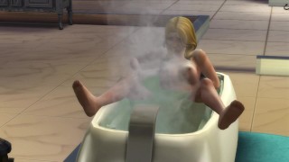 Te cuento mi historia como madrastra seductora mientras me toco en la tina del baño / The sims