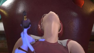 Wild Animated Threesome With Two Hot Girls
