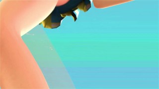 3DGSPOT - Crazy 3D Cartoon Threesome With Multiple Cocks And Two Busty Girls! UNCENSORED SEX!