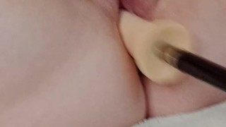 Sex machine pounds my pussy 🌶 one wet pussy 💦
