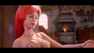 Hot Young Anime Girl fucks a BIG COCK and give Blowjob