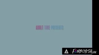 FEMBOYISH - Horny Hung Stud Leo Louis OPENS Cute Femboy Sam Ledger's Tight Ass With His HUGE DICK