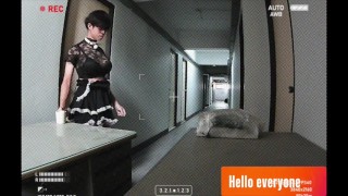 Nude on vacation in the apartment