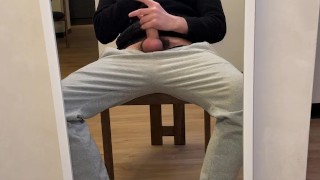 Guy jerked off and cum