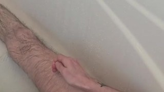 Smoke And Mirrors Straight Bathtub Handsfree Shower Edging Dangling Close Up Cock Twink Shorties