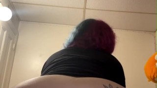 Watch the waves as my fat white ass bounces on big black cock ;)