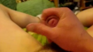 Masturbe (56) with one testicle