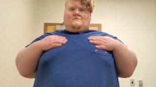 Ugly Fatty Strips in College Dorm