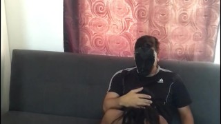 I ride my boyfriend's cock in my living room.