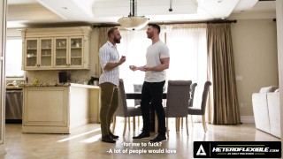 HETEROFLEXIBLE - Cuckold Caden Jackson Watches Husband Brogan RAW FUCK Cute Bottom Jkab Ethan Dale