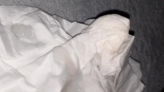 POV masturbating and cumming on bed