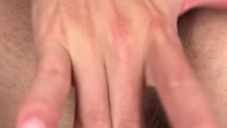 Pushing out my man's cum after he breed me🤤