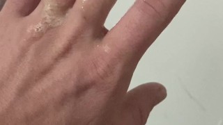 Juicy ANAL fingering on the TOILET 💦