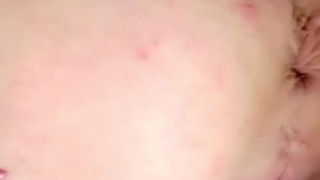 Hot blonde Minho opens her ass wide lying on the bed in stockings and high heels OnlyFans