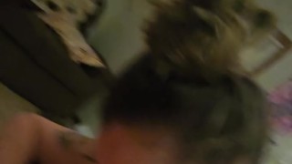 Neighbors MILF Wife Sucks My Cock After School Drop Off Line