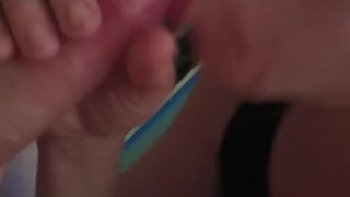 Hot Blowjob While Wearing Glasses Sucking Dick Deep Throat Loving