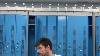 Public Gay Locker Room Wank