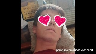 Straight guy prepares his virgin anus for his first anal sex and first anal creampie