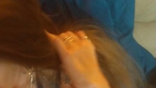 Pov hooker pulls down pants and starts licking and sucking dick enjoying the taste of cock in mouth