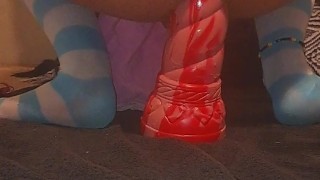 Furry Femboy Rides The Unicorn (XXL Toy)