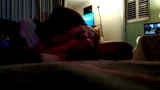 Hot Latino thug thrusting his cock inside cheating girl's extremely tight pussy while she is riding