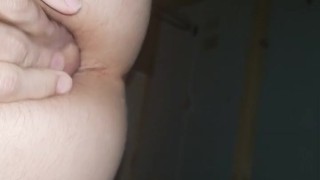 Shoving my flaccid dick in my own ass