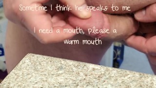 Beautiful Frenum Cock Silver Balls and Pegging