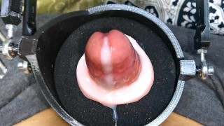 Machine for a huge portion of sperm! Super orgasm! Huge cumshot!