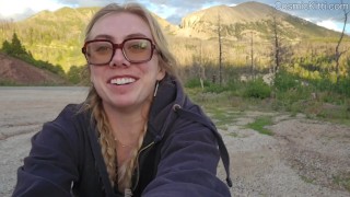Tits out in Desert… Nude Travel Vlog!! w Masturbating