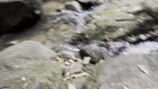 Topless Monika Fox Quickie Blowjob And Cum In Mouth in The Jungle