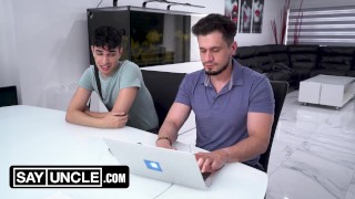 Shy Step-Nephew Becomes his Step Uncle's Muse and Sex Toy