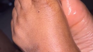 Edging me with toes I wanted to cum so bad
