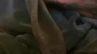 Stroking until I ooze hot cum.