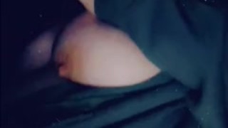 Tittys out while driving