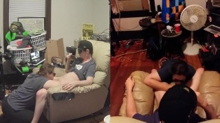 Heather Kane Milks Noob in Ski Goggles