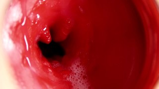 CAMERA INSIDE PUSSY: POWERFULL CUM IN PUSSY! BEST Internal ASMR in 4K MORE SPERM