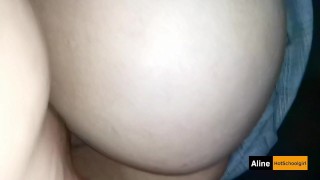 CASI EMBARAZO A MI HIJASTRA! COLEGIALA QUEDA CON SU UNIFORME LLENO DEL SEMEN DE PAPI