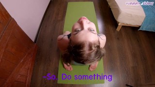 FIT BELLE wants to seduce him with TIGHT GYM SHORTS and get FUCKED not TRAIN