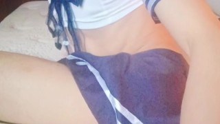 Femboy en cuatro y con faldita