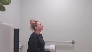 Milf doesn't know you see her peeing