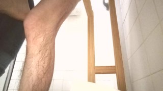 ✊🍄💦Male masturbation: I cum after showering💦