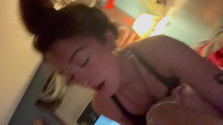 Rimming and sucking him till he cums in my mouth