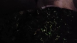 Messy desperate piss in public