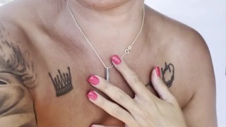 Playing With My SMALL Tits In Public😳