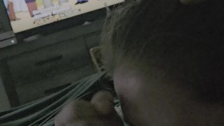 Cumwhore doing her job