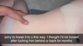 Night out with girls 🥰 means cheating with bigger cock, but I sent the wrong Snap to Boyfriend :/