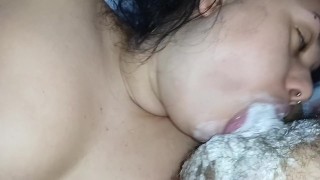 blowjob with big creampie asmr🍌🥛🥛🥛🤤😋😵🥵💦🥛🥛🥛🥛🥛🥛