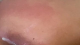 Toying with my needy creamy pussy