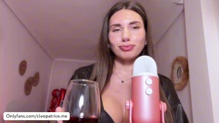 ASMR * In a romantic setting, a hot brunette Mic Pumping Your Cock and Make You CUM * Cleo Patrice